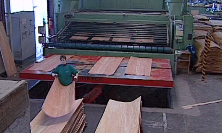 L'industrie du bois - La fabrication du contreplaqué - 4mn 53s